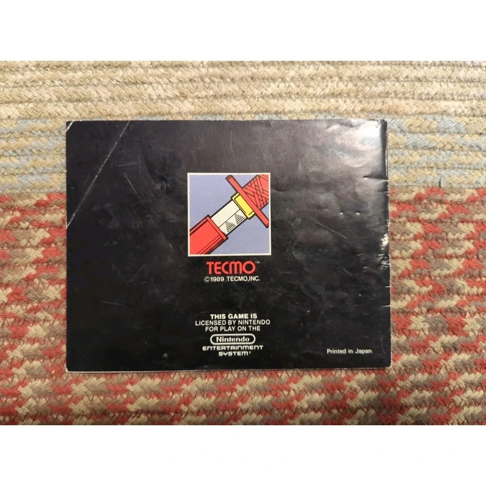 Ninja Gaiden Tecmo Nintendo NES Authentic Manual Only